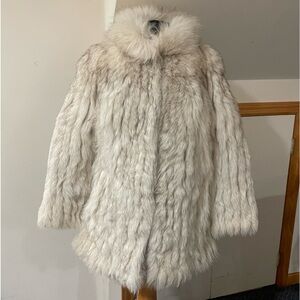 Saga furs genuine fox coat size M